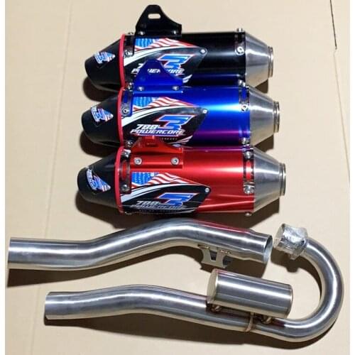 Motorcycle Complete Blue Red Black Exhaust Muffler Pipe Dirt Bike Motocross Full Systems For Honda CRF150F CRF230F CRF 230 150