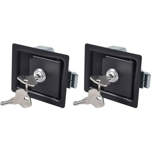 2PCS Trailer Tool Box Locks Door Paddle Handle Latch Anti-Theft Paddle Locks for RV Camper Truck Trailer