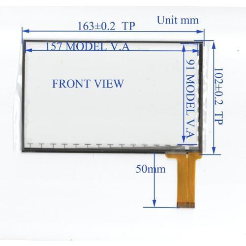 ZhiYuSun TPT-070-002 7 inch Touch Screen glass digitizer 163mm*102mm touchsensor163*102 Good quality assur Capacitive touch