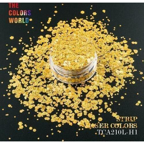 TCT-045 Holographic Stripe Hexagon Shape Mix Size Glitter For Nail Glitter Nail Art Decoration Makeup Facepaint BodypaintingDIY