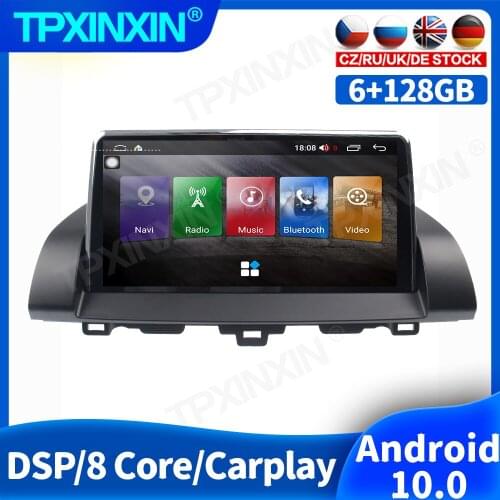 128GB Android 10 For Honda Accord 10 2018 + Car Radio Accessories Multimedia Video Player Navigation GPS Auto 2din 2 din No DVD