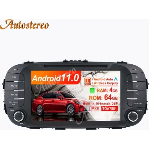 Android 10 DPS Max 64GB Car GPS Navigation For KIA Soul 2014+ Multimedia Car Radio Tape Recorder Stereo Head Unit NO DVD Player
