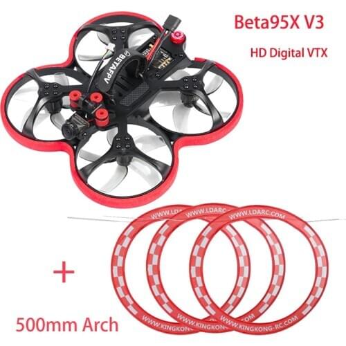 BETAFPV Beta95X V3 HD Digital VTX 95mm 4S BWhoop FPV RC Drone F4 AIO 20A Flight Controller AIO 1106 3800KV Motor Nebula Nano HD