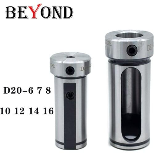 BEYOND D20 D20-6/7/8/10/12/14/16 Shock-Absorbing Tool Reducing Sleeve CNC Lathe Guide Sleeve Auxiliary Tool Taper Shank