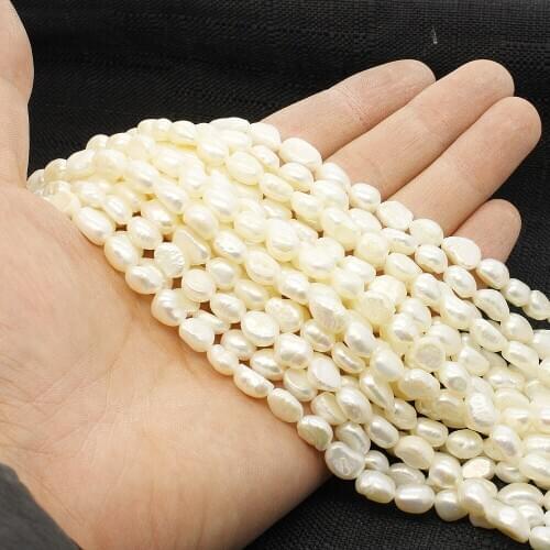 7-8mm Natural Freshwater Pearl Loose Beads A-AA Grade Please Both Parties Shaped Pearls Scattered Beads DIY Bracelet Necklace