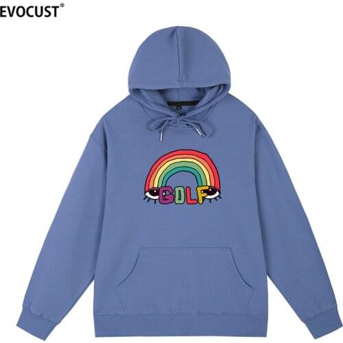 Golf Wang rainbow Tyler The Creator hip hop rapper funny Hoodies Sweatshirts men women unisex Cotton