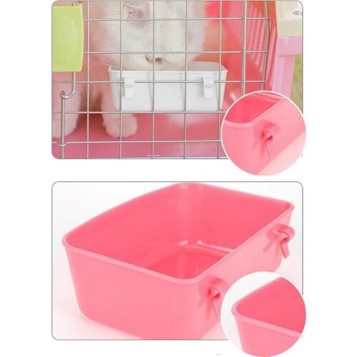 Pet Hanging Bowl Small Pet Cage Hanging Drink Food Feeder Cup Feeding Bathing Tools Rabbit Feeder Feeding Supplies