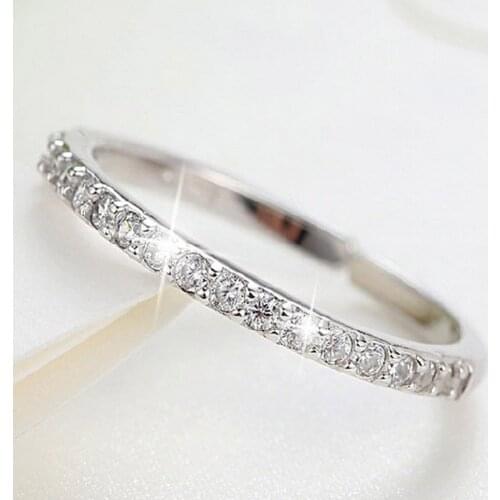 Stainless steel full crystal rings for women jewelry, fashion anelli egagement ring bague femme joias anel feminino