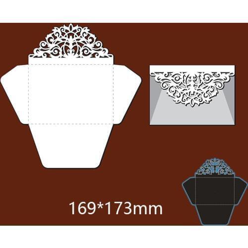 169*173mm creative lace greeting card new Metal Cutting Dies for decor card DIY Scrapbooking stencil Paper Album template Dies