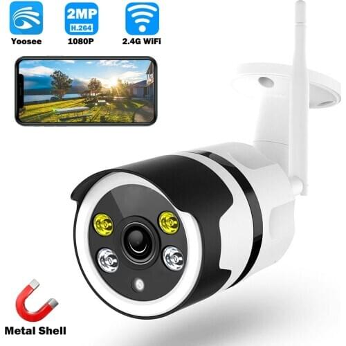 2MP 1080P Yoosee Day Night Full Color Night Vision Outdoor Water-proof IP Bullet Camera Home Security Alarm CCTV Monitor