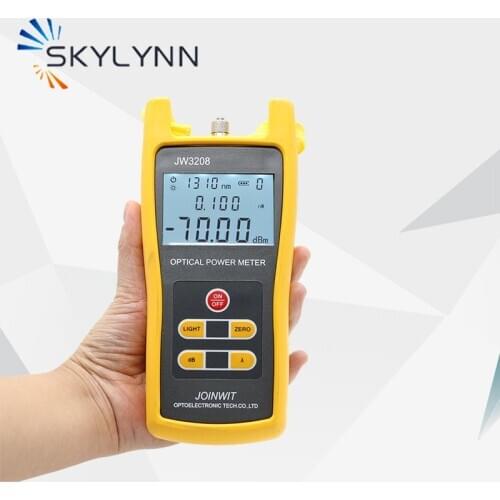 New Condition JW-3208 Hand Hold Fiber Optic Power Meter With 800-1700nm Wavelength Optical Tester