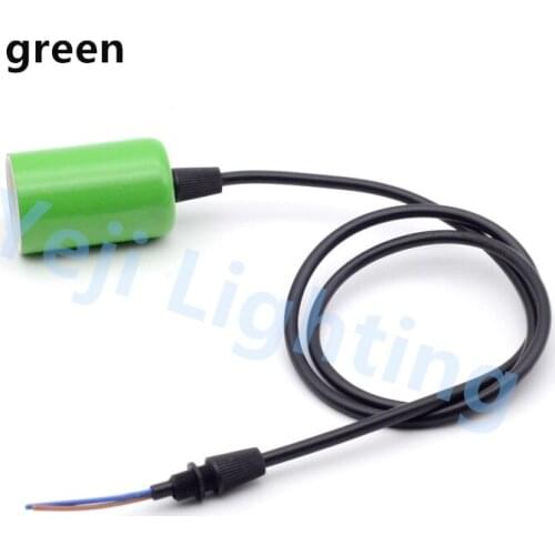 New design green E27 Edison retro colorful lamp holder with cable wire and grip ceiling rose for chandelier lighting accessories