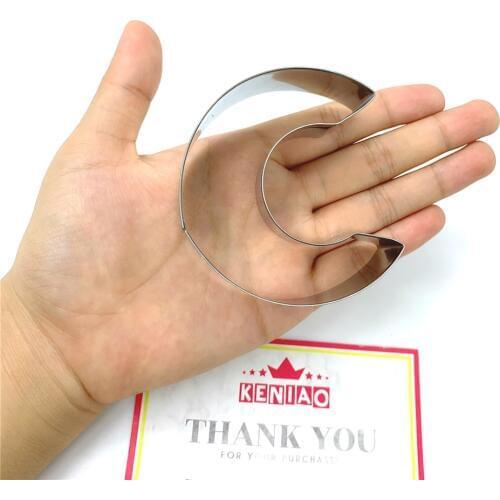 KENIAO Letter C of Alphabe Cookie Cutter for Birthday Party - 6.8 x 7.3 cm - Biscuit / Fondant / Pastry Cutter - Stainless Steel
