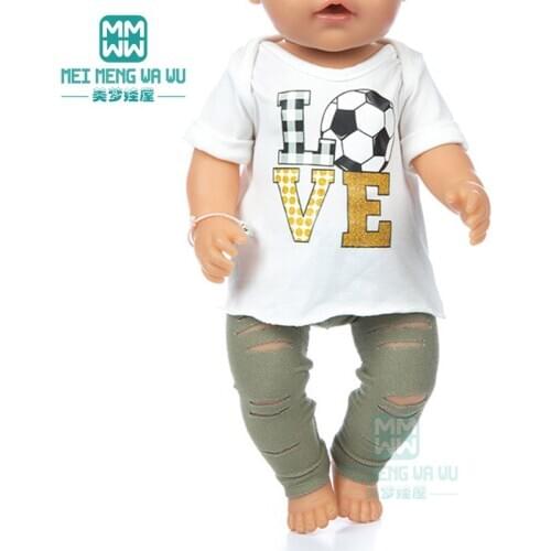 Colthes for doll fit 43cm new born doll American doll OG girl casual outfit, sportswear, dress, shoes