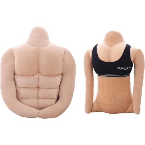 Plush Pillow Thick Soft Girlfriend Muscular Boyfriend Bedding Doll Toy