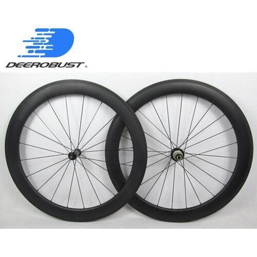 Straight Pull 700c 60mm x 23mm Carbon Wheels Tubular Road Bike Wheels Bicycle Wheel Powerway R36, Bitex BX305 hubs 20 24 Holes