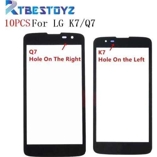 RTBESTOYZ 10PCS/Lot Front Touch Screen Glass Lens For LG K7 Tribute 5 LS675 MS330 & Q7 X210 Outer Glass Lens