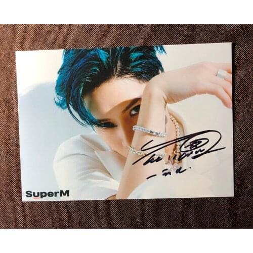 Hand signed SuperM LeeTaemin autographed photo SHINEE 5*7 092019N7