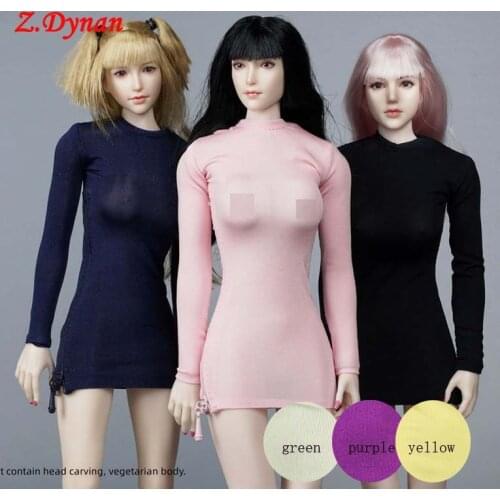 SA Toys SA018 1/6 Female soldiers Skinny dress elastic side zipper high slit Bag buttocks fit 12'' TBLeague JIAOU action figure