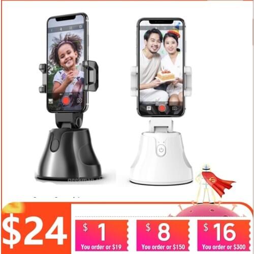 Apai Smart 360° Selfie Shooting Gimbal Face Object Tracking Selfie Stick Smart Phone Holder For Photo Vedio Vlog Live Show