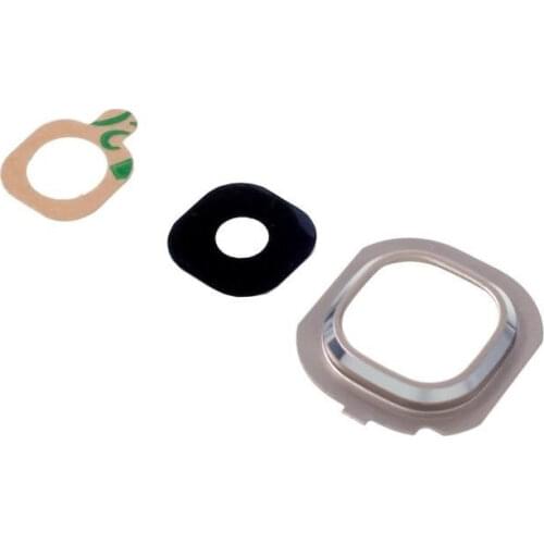 Back camera lens glass + Frame for Galaxy J7 2016 - J5 J510 Gold