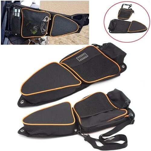 For UTV Tool Bag Side Storage Door Bags with Knee Pad For Polaris RZR XP 1000 XP4 1000 Turbo 14-18 RZR 900 2015-2018 Storage Bag