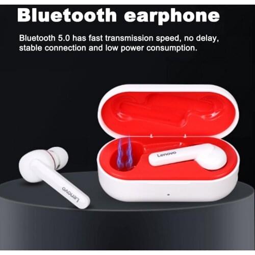 Lenovo HT28 TWS True Wireless Bluetooth Earphone Deep Bass Earbuds Touch Control Auto Connect Headset for Android/IOS