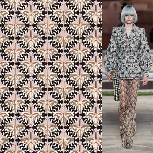 2021 spring and summer digital printing fabric European and American brand dress shirt apparel fabric home textile fabric