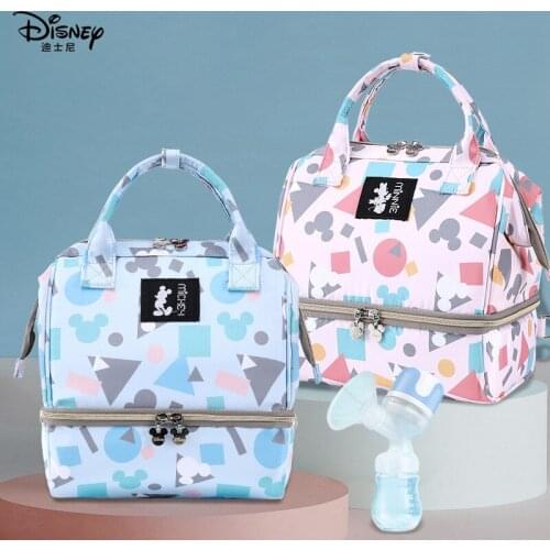 Disney Baby Bottle Insulation Mommy Bag Travel Portable Backpack Fashion Mom Bag Waterproof and Antifouling Mother and Baby Bag