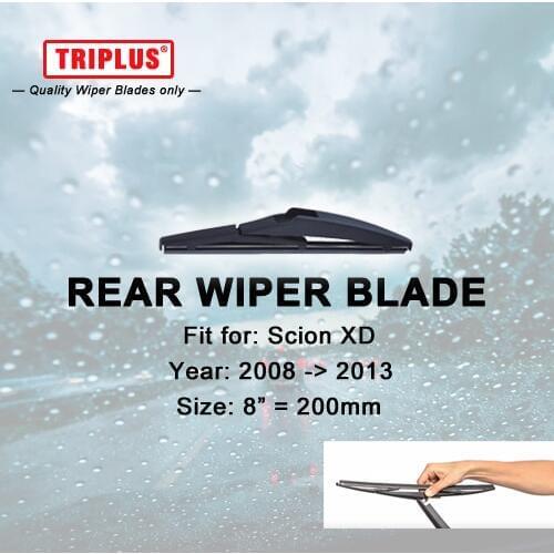 Rear Wiper Blade for Scion XD (2008-2013) 1pc 8" 200mm,Car Rear Windscreen Wipers,Back Window Windshield Wiper Blades