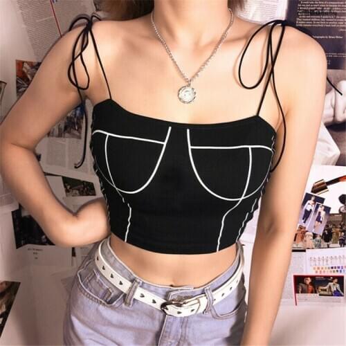 Women´s Sleeveless Crop Top Summer Casual Sexy Sling Tank Top Vest Female Cami Fashion Top