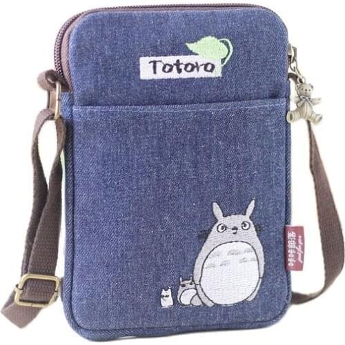 Canvas Cartoon Totoro Womens Organizer Wallets Small Coin Purses Female Phone Money Pouches Carteiras Femininas for Girls Boys