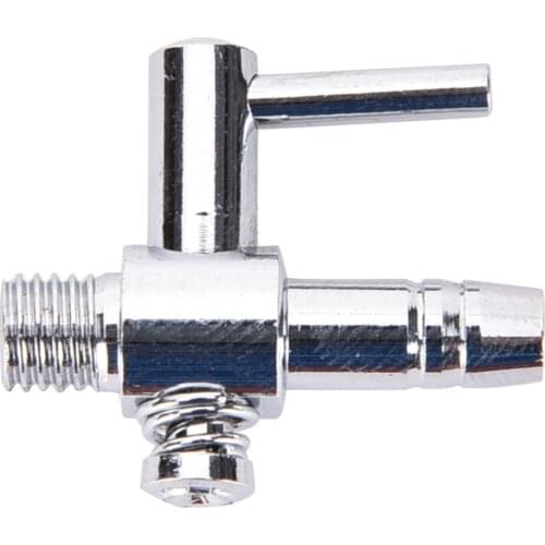 1PCS Stainless Steel Valves Thread Aquarium Air Flow Distributor Lever Control Valve