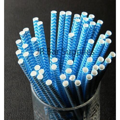 100PCS/Lot Paper Drinking Straws Drinking Tubes Party Supplies Decoration Cocktail Drink Accessories