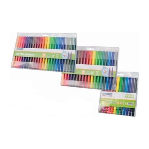 12 pec/lot creative and brush tip 4.4mm pen fineliner 0.8mm ink pens fun school supplies gift items