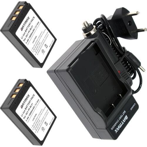 2Pcs PS-BLS1 BLS-1 BLS1 Battery&Charger Kit for Olympus E-400,E-410,E-420,E-450,E-600,E-620, PEN E-P1, E-P2, E-P3, E-PL1, E-PL3
