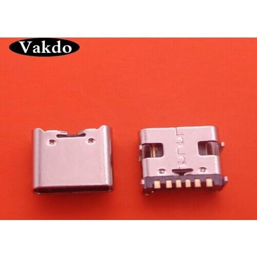 20pcs/lot Type C 6 Pin USB SMT Socket Connector USB 3.1 Type-C Female Placement SMD DIP For PCB design DIY high current charging