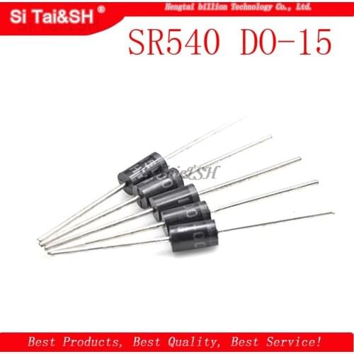 20PCS SR540 DO-15 40V 5A schottky diode New original