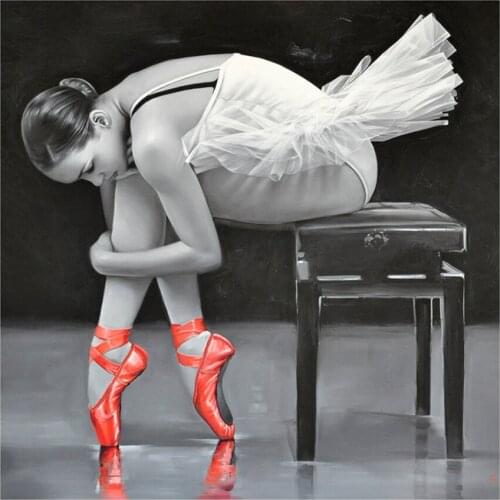 3d diy diamond painting cross stitch Elegant ballet dancer rhinestones crystal diamond embroidery mosaic needlework gift AS642