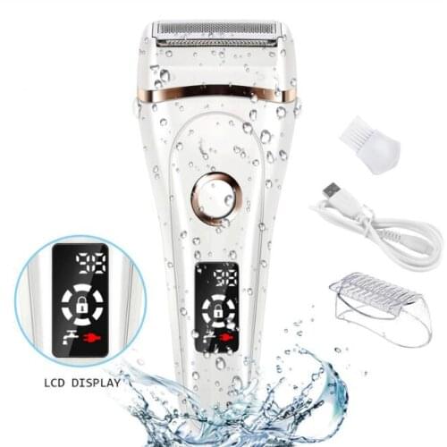 6Set/Lot USB Charge Electric Body Depilator Waterproof LCD Hair Shaving Trimmer Hair Remover Home Appliances HA2031