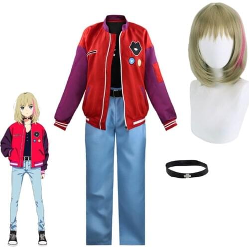 Anime Wonder Egg Priority Kawai Rika Hoodie Cosplay Costumes Sport jacket Pant Halloween Unisex Clothing Full set