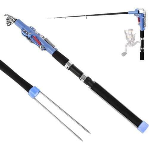 Automatic 2.1m/2.4m/2.7m/3.0m Fishing Rod Sea River Lake Pool Telescopic Rod Pole with Bank Stick carp fishing