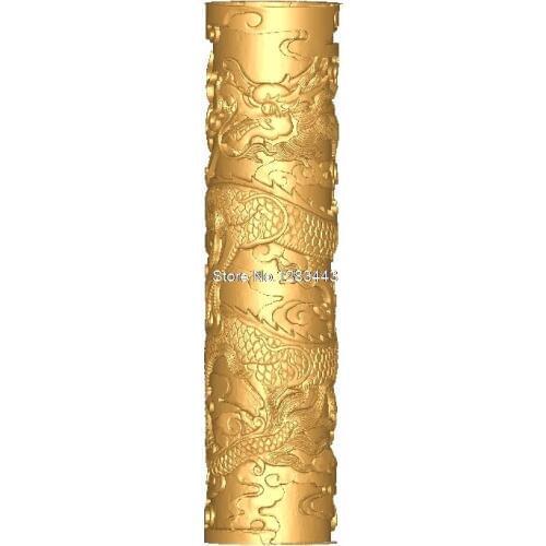 Baluster_pillars_Dragon 3d model STL relief for cnc STL format pillars 3d model for cnc stl relief artcam vectric aspire