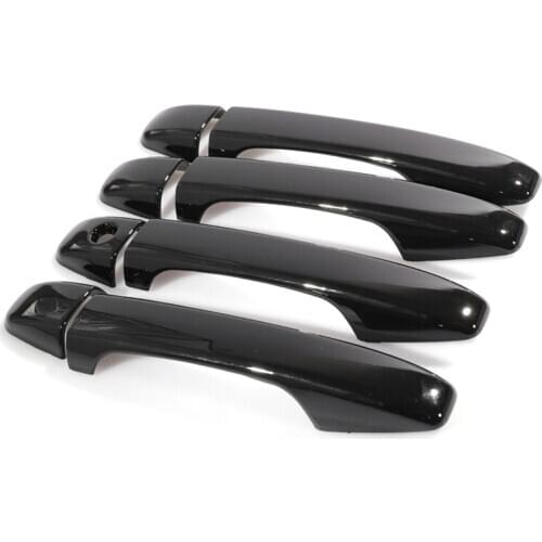 CITALL 8pcs/Set Car Exterior Door Handle Cover Trim Fit for Subaru WRX STI 2015 2016 2017 2018 2019 2020 Glossy Black