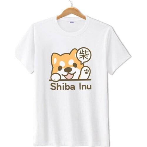 Funny Cartoon Cute Shiba Inu Doge T-shirt Unisex Harajuku Kawaii Dog Tshirt Streetwear T Shirt Top Tee Female