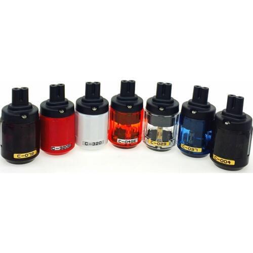 HIFI Six types of oyaide c-079 / C-037 / C-029 / c-046 / c-004 / 8 IEC C7 power plug - rhodium / gold plated copper connector