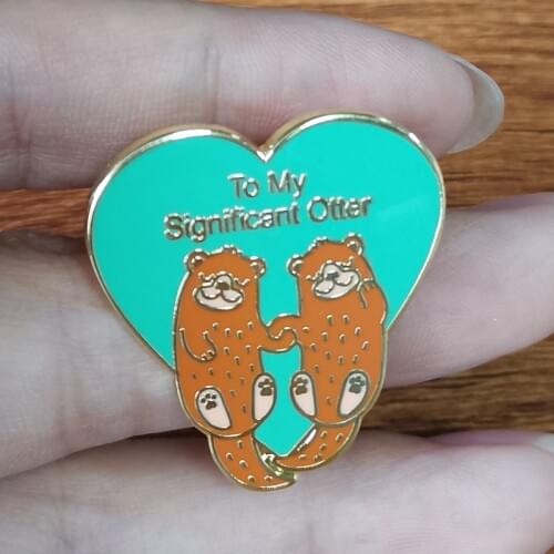 To My Significant Otter Pun Lapel Pin