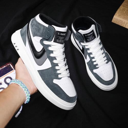 KALIMOWA Men's High Top Sneakers