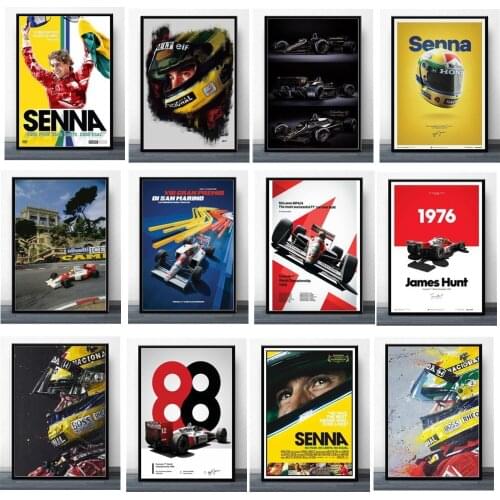 Modern F1 Formula Legends Wall Art Posters Star Championship Racing Canvas Painting Bedroom Living Room Wall Decoration Cuadros
