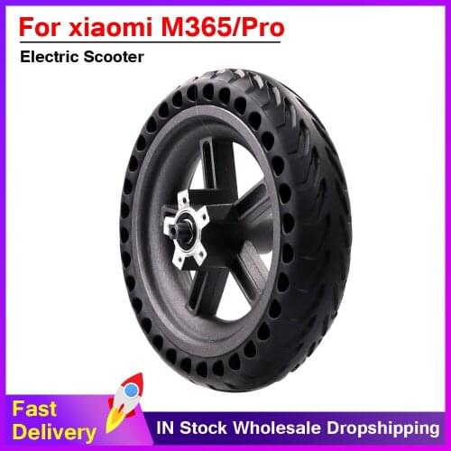 8.5 Inch Damping Solid Rubber Tyres Hollow Non-Pneumatic Wheel Hub And Explosion-Proof Tire Set For Xiaomi Mijia M365 Scooter